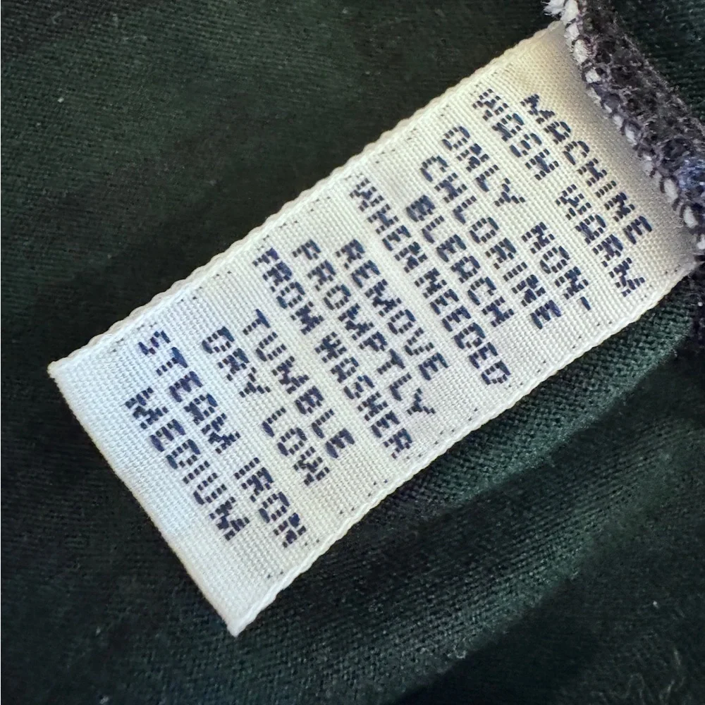 Vtg Polo Ralph Lauren Embroidered Bear Mens Large Green Blue Plaid Polo Shirt